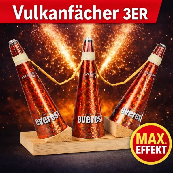 Vulkanfächer 3er Everest von Bugano