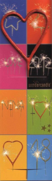 Wunderkerze mit Herzform