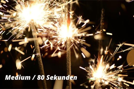 Wunderkerzen Medium 80 Sekunden - 10 Stück
