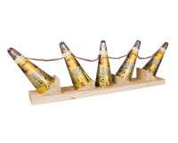 Vulkanfächer 5er, Goldrain | 80 Sekunden Vulkanfächer 5er, Goldrain | 80 Sekunden