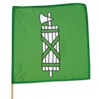 Kantonsfahne an Holzstab St. Gallen 30 x 30 cm Kantonsfahne an Holzstab St. Gallen 30 x 30 cm