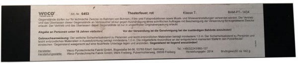 Theaterfeuer - Rot