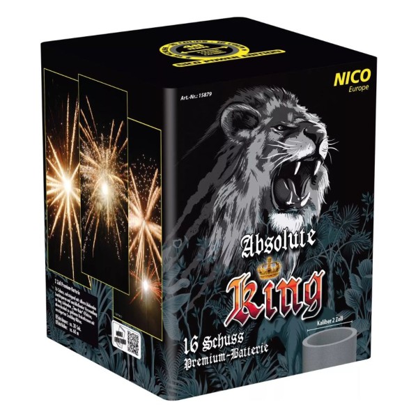 Absolute King, Leuchtbatterie, 16 Schuss, 48 mm - Nico Europe