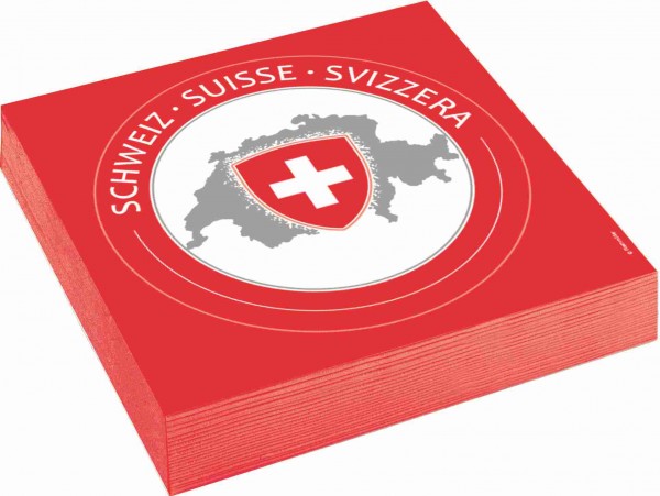 CH-Servietten mit Wappen