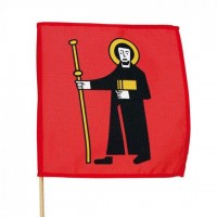 Kantonsfahne an Holzstab Glarus 30 x 30 cm Kantonsfahne an Holzstab Glarus 30 x 30 cm