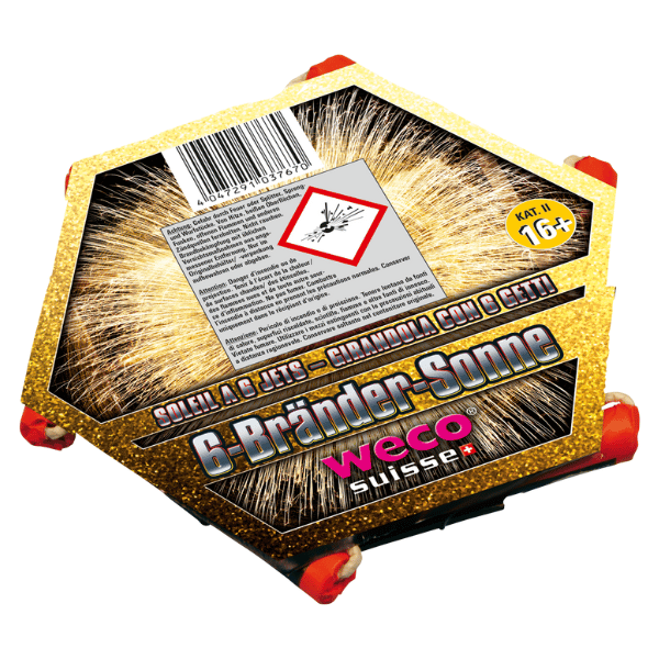 6-Bränder Sonne - Feuerwerk Sonne von Weco