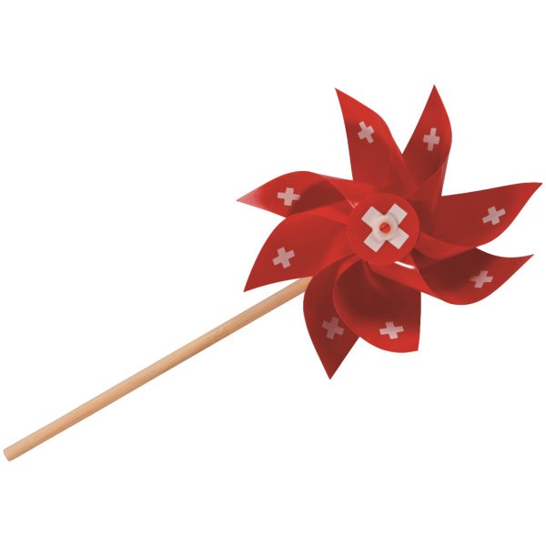 Windrad mit Schweizerkreuz