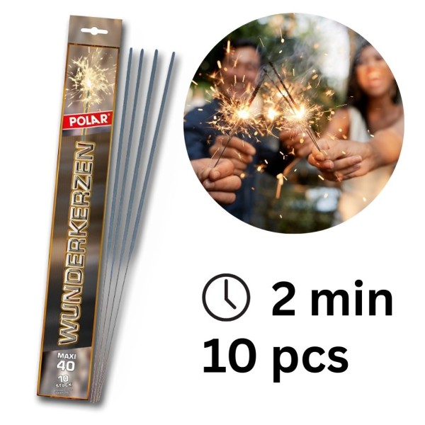 Wunderkerzen 40 cm - 120 Sekunden - 10pcs