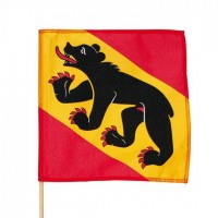 Kantonsfahne an Holzstab Bern 30 x 30 cm Kantonsfahne an Holzstab Bern 30 x 30 cm