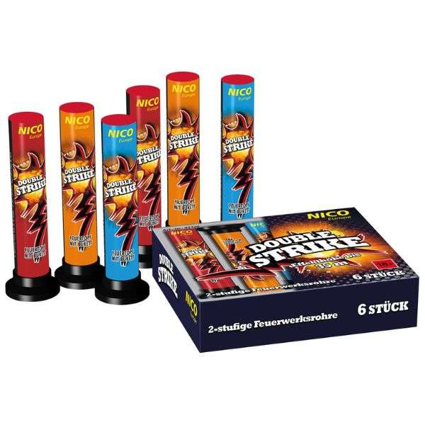 Double Strike Thunder, 6er Pack von Nico Feuerwerk
