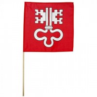 Kantonsfahne an Holzstab Nidwalden 30 x 30 cm Kantonsfahne an Holzstab Nidwalden 30 x 30 cm