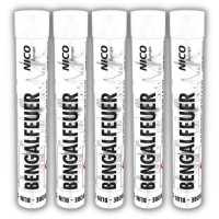 Bengalos, weiss-blink | 5er Set Bengalos, weiss-blink | 5er Set