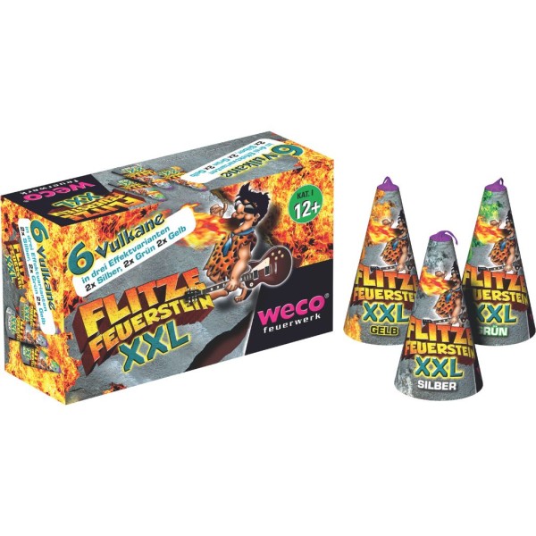 Flitze Feuerstein XXL 6 Stk. - Feuerwerk von Weco