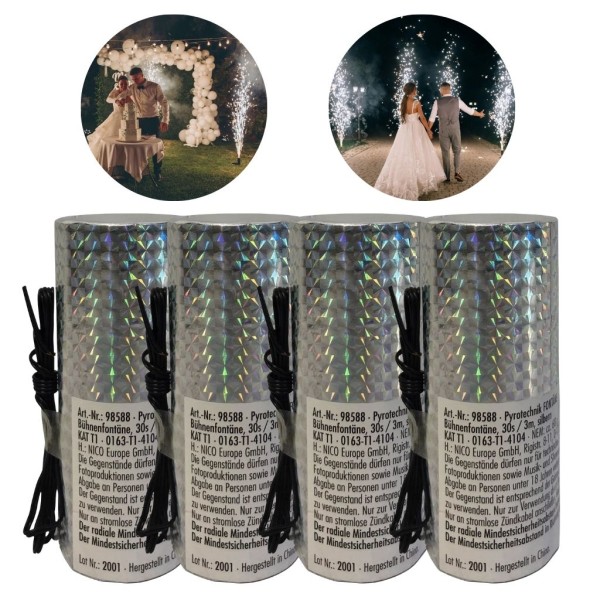 NICO Bühnenfontäne 30 s - 3 m (raucharm, Indoor)