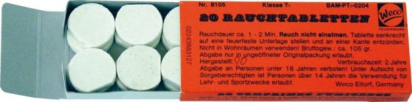 Rauchtabletten Weco