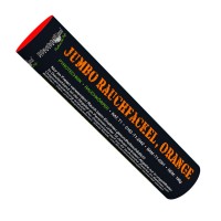 Jumbo Rauchfackel Orange mit doppelseitigem Rauchausstoss Jumbo Rauchfackel Orange mit doppelseitigem Rauchausstoss