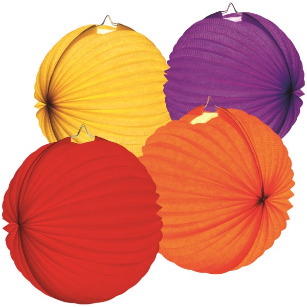 Ballonlampion farbig