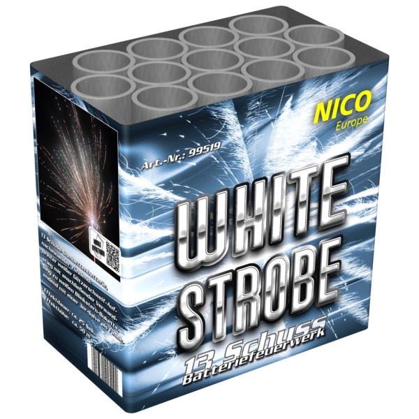 13 Schuss White Strobe Feuerwerksbatterie von Nico 