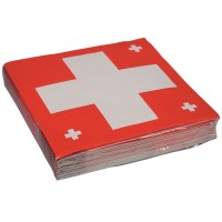 Servietten mit Schweizerkreuz Servietten mit Schweizerkreuz