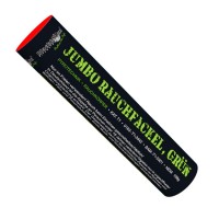 Jumbo Rauchfackel Grün mit doppelseitigem Rauchausstoss Jumbo Rauchfackel Grün mit doppelseitigem Rauchausstoss