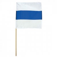 Kantonsfahne an Holzstab Zug 30 x 30 cm Kantonsfahne an Holzstab Zug 30 x 30 cm